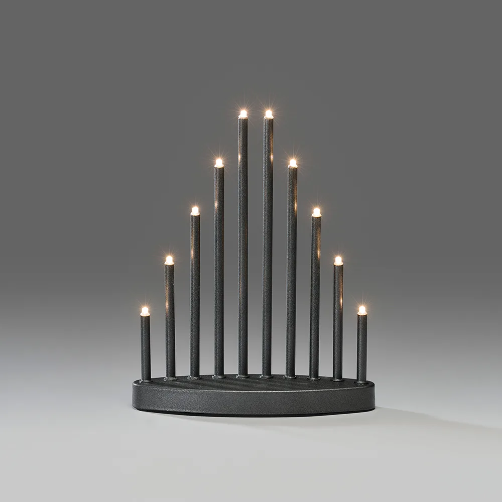 Adventsljusstake Gnosjö Konstsmide 10L Batteridriven