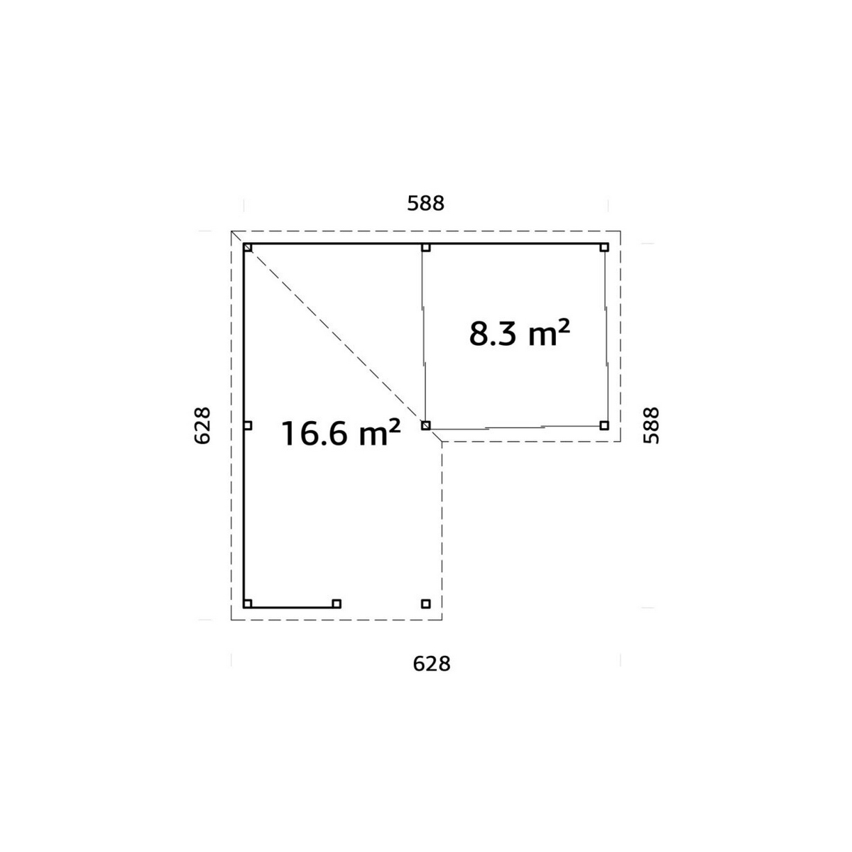 Uterum Palmako Lenna 24,9 m2 Set 410 Slide