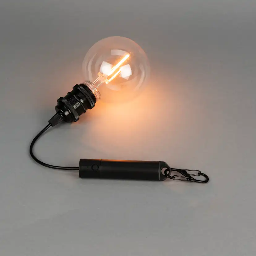 Uppladdningsbar LED-Lampa Gnojsö Konstsmide ink Takupphängning Amber Timer 6h