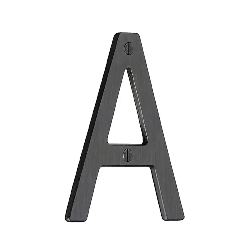 Husnummer Beslagsboden Oxiderad Mässing