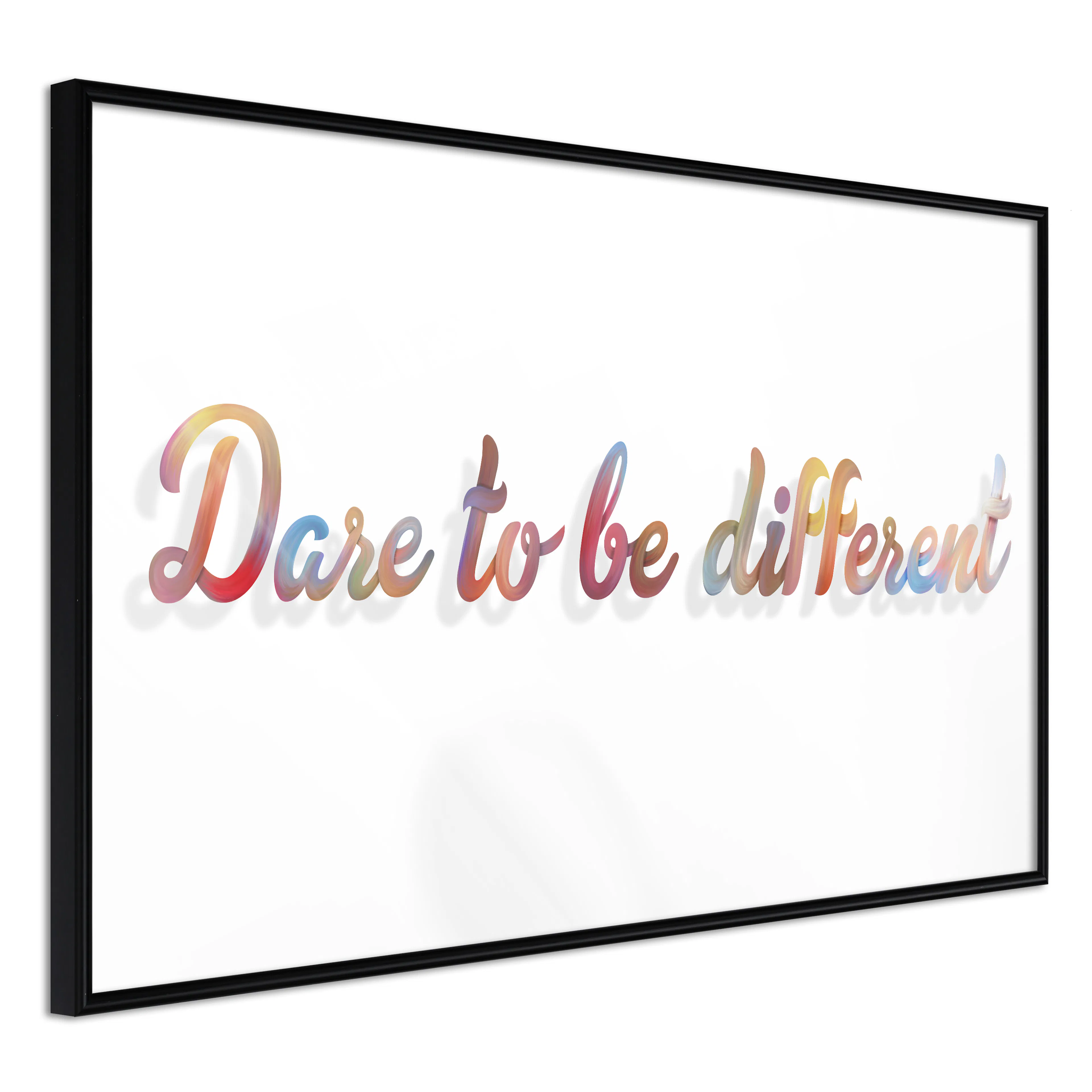 Affisch - Dare To Be Different [Poster] 60x40 Svart ram, 60x40 cm