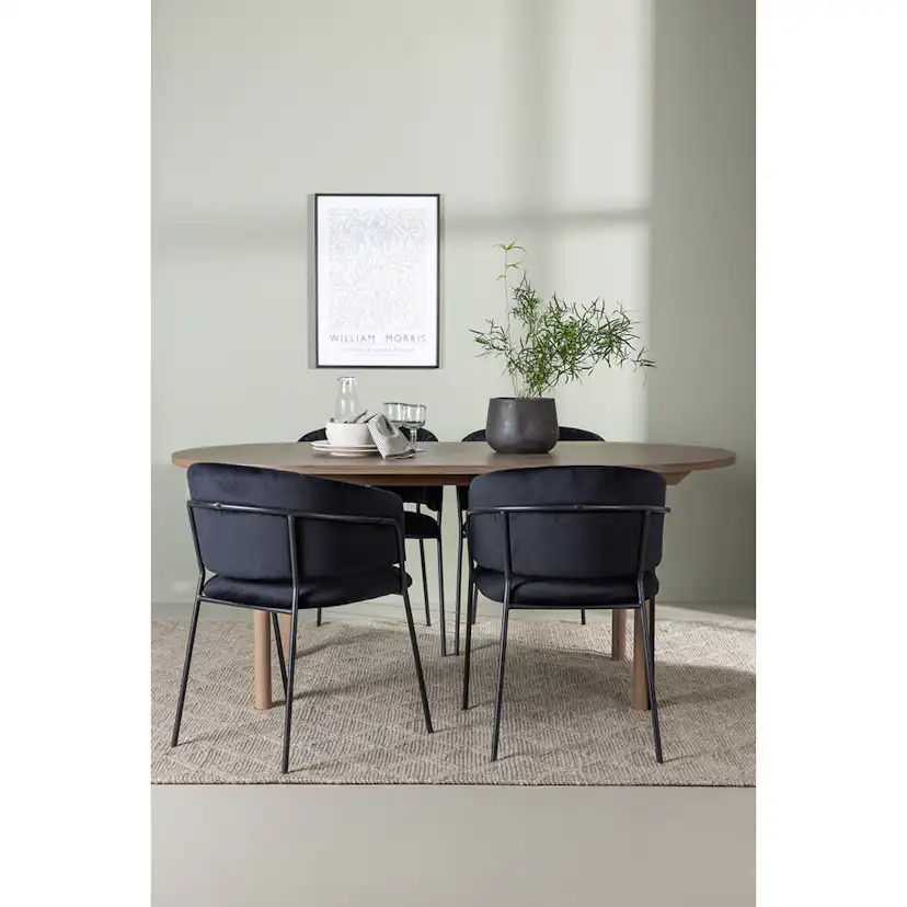 Matgrupp Venture Home Andy Ø120 cm med 4st Selma Matstolar