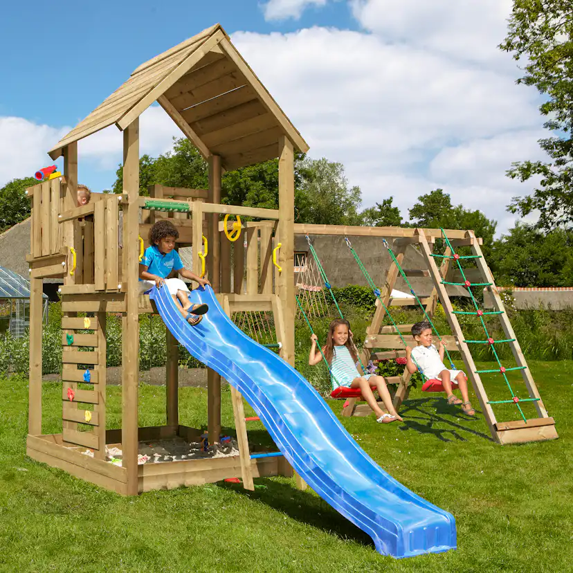 Lektorn Jungle Gym Palace 2.1 Climb Modul 220 Blå Rutschkana