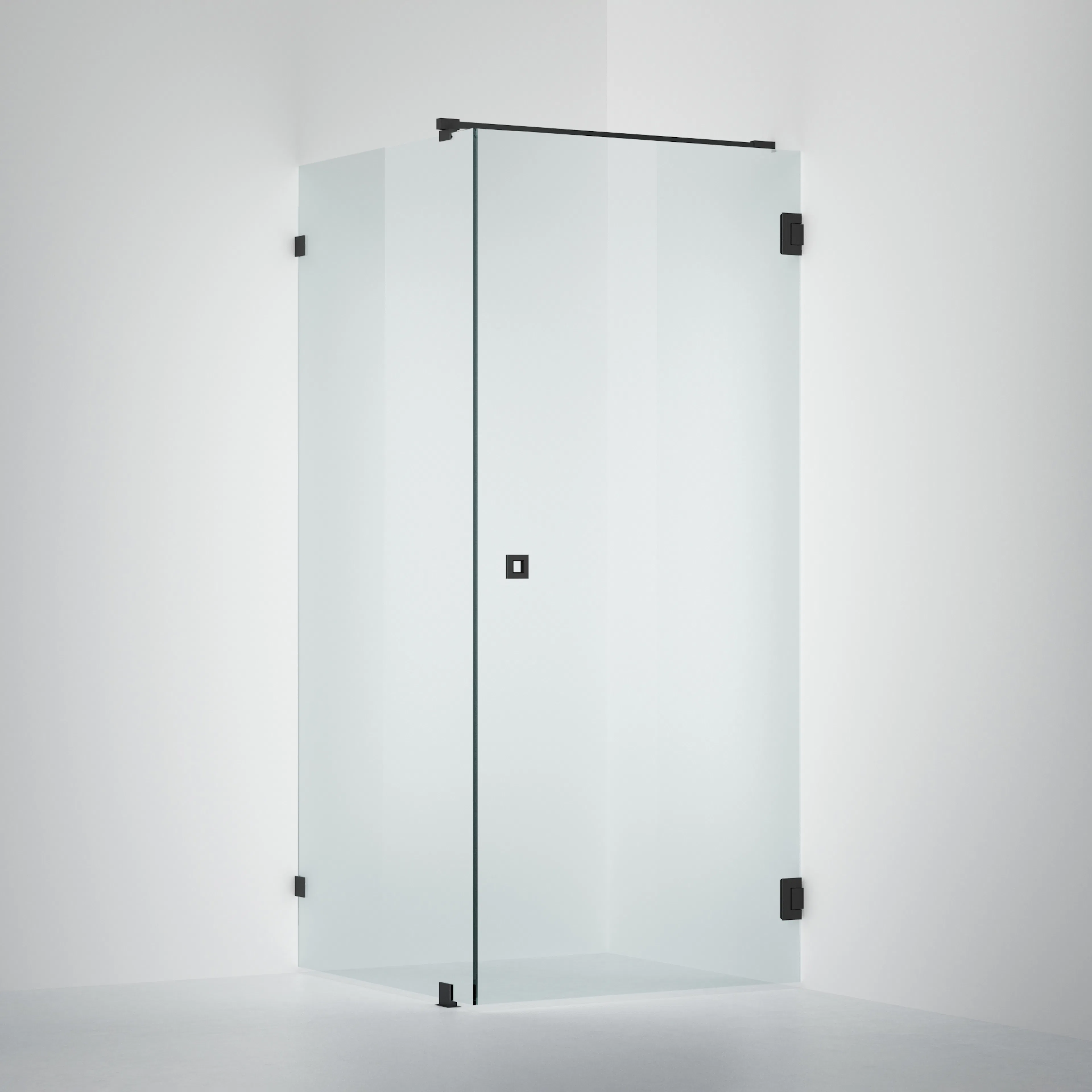 Duschvägg Arc 13 Original Timeless, Black, 900x900 900 mm, Mattsvart, Klarglas med Timeless
