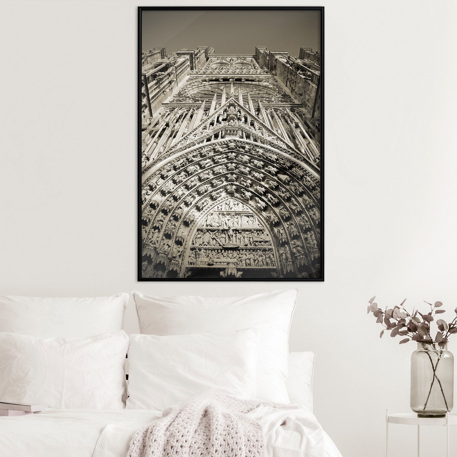 Affisch - Notre Dame Cathedral [Poster] 30x45 Svart ram, 30x45 cm