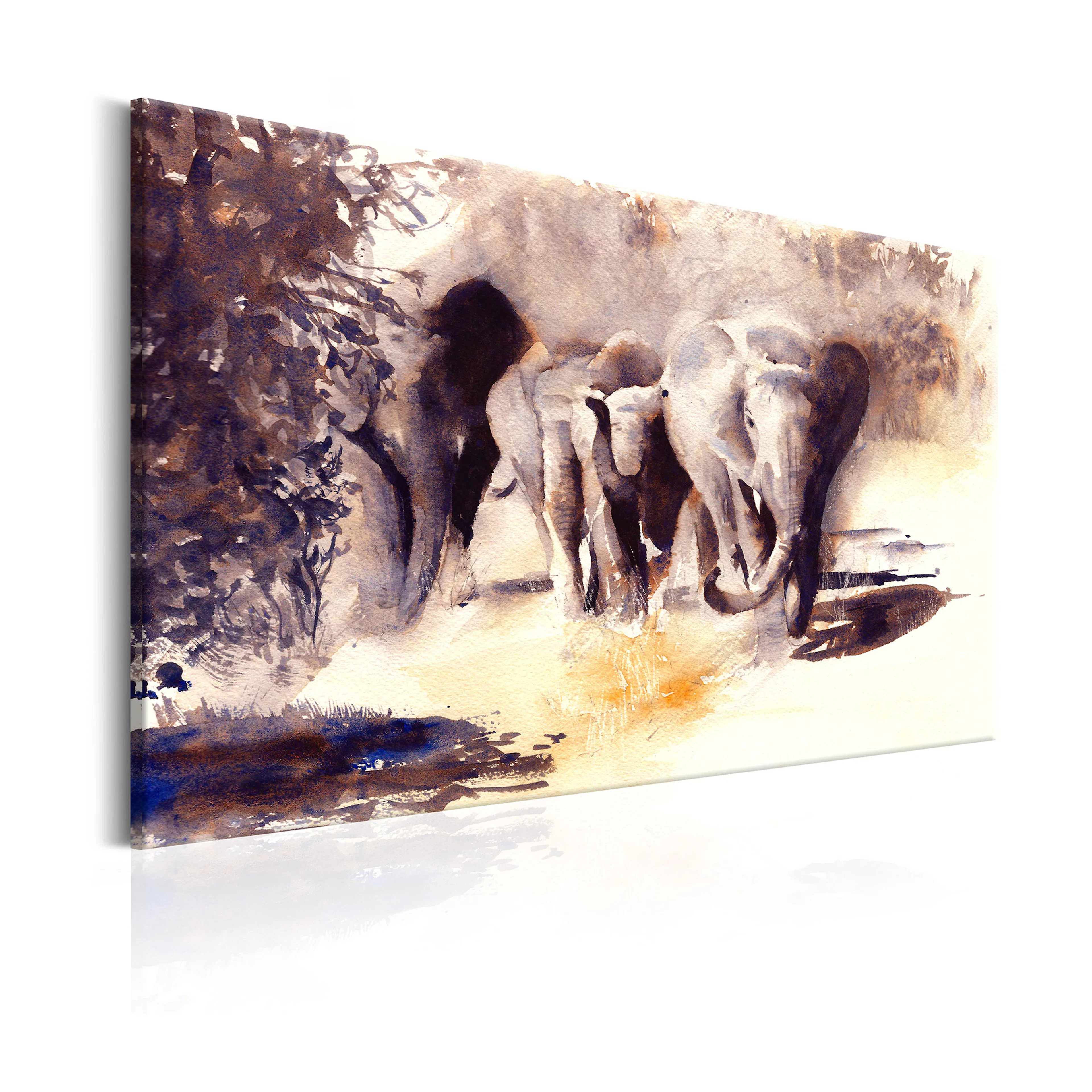 Tavla Arkiio Watercolour Elephants