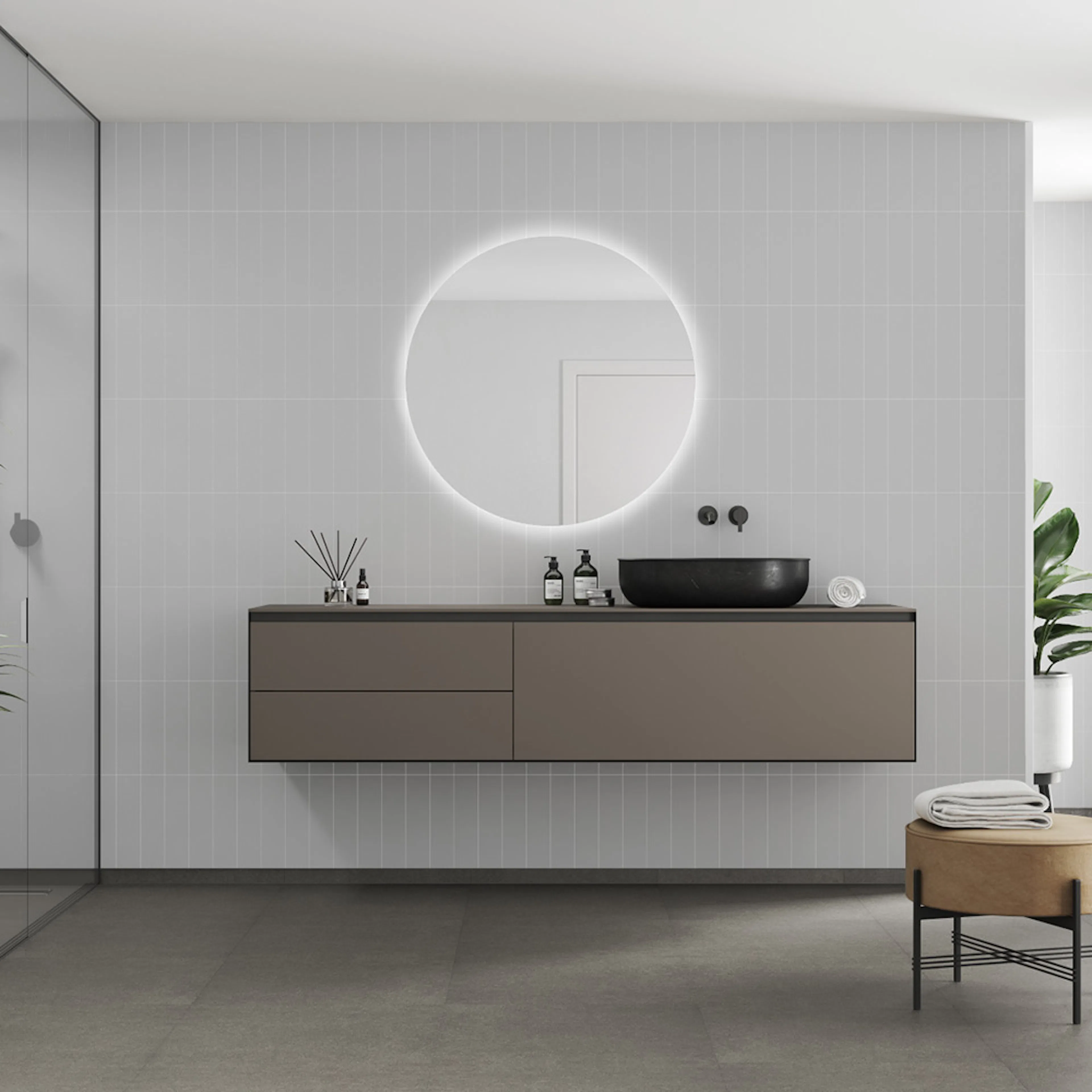 Våtrumsskiva Fibo 2090-M0830 EM Light Grey 10x620x2400 mm