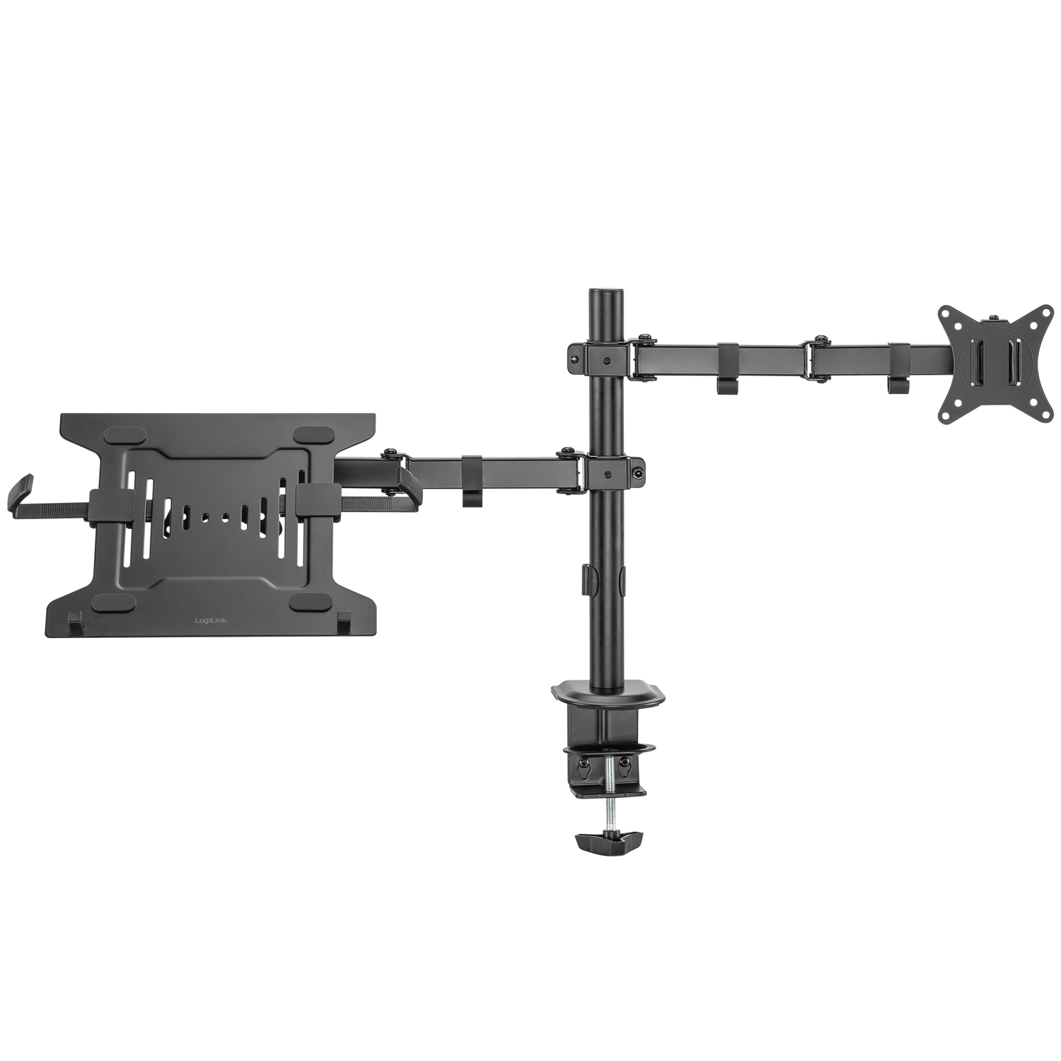 Monitorfäste LogiLink 17-32 tum med Hållare För Laptop/Surfplatta 10-15,6 tum