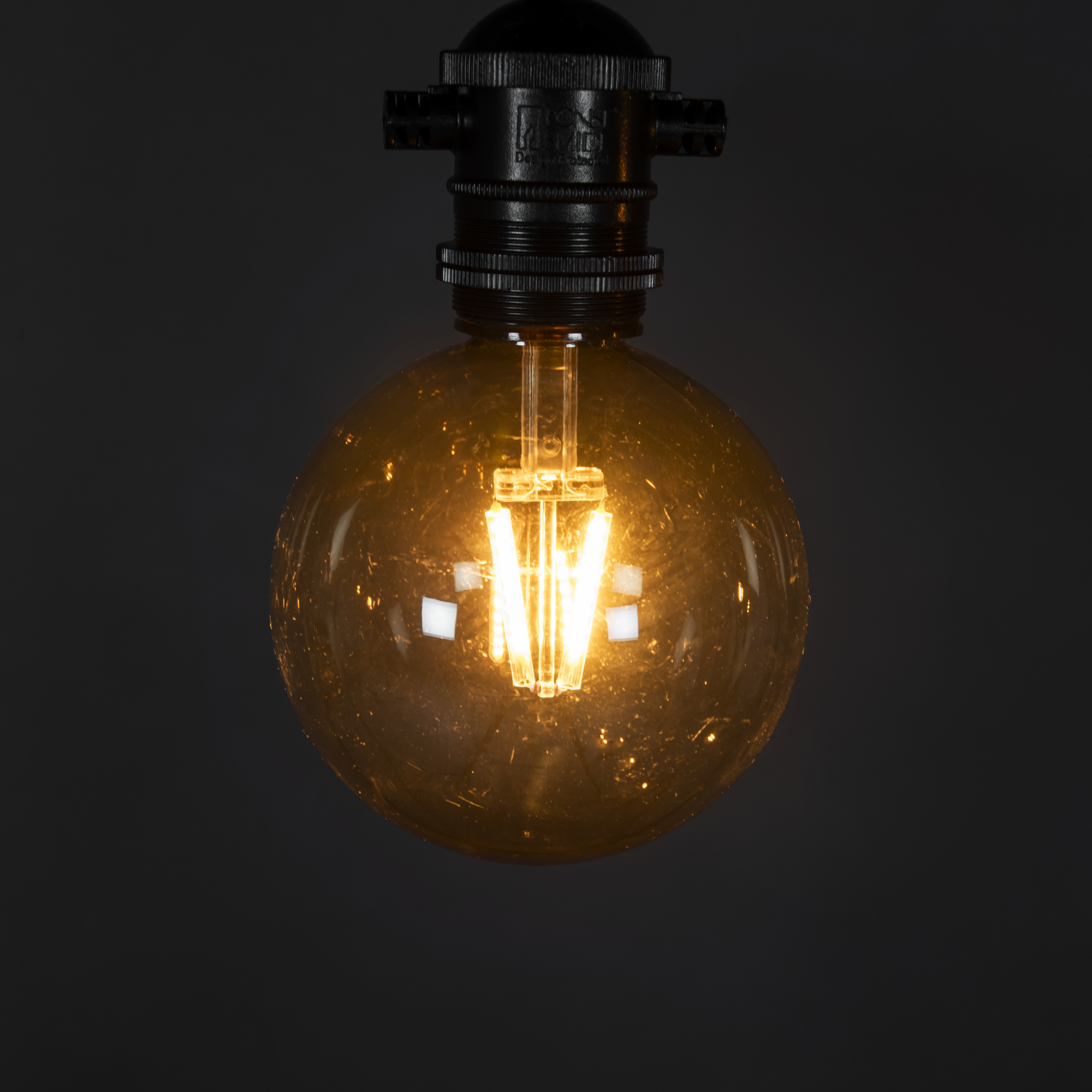 Ljusslinga Gnosjö Konstsmide Partyslinga Startset E27 10st LED-lampor Amber Rökfärgade