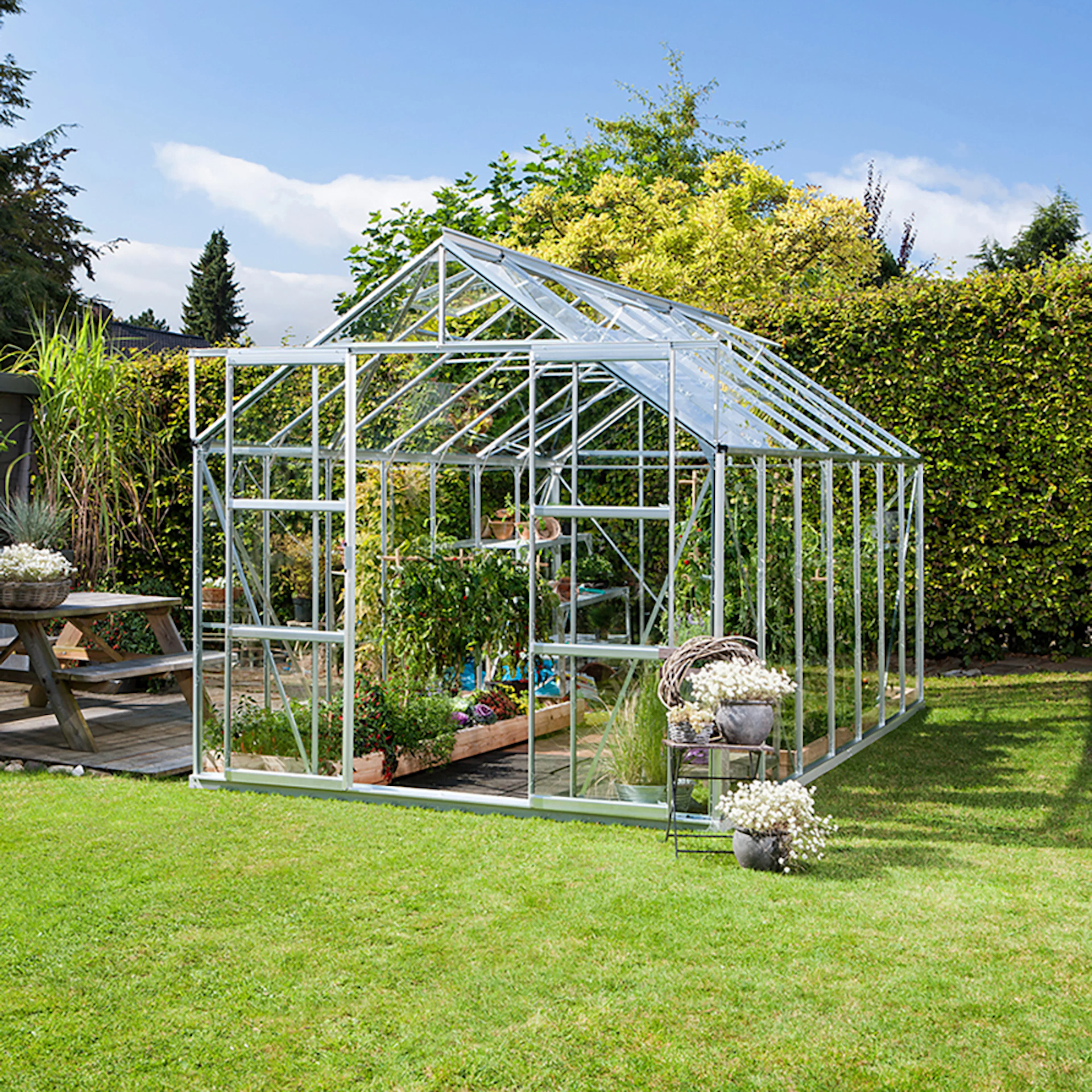 Växthus Vitavia Uranus 11,5 m2 med Sockel