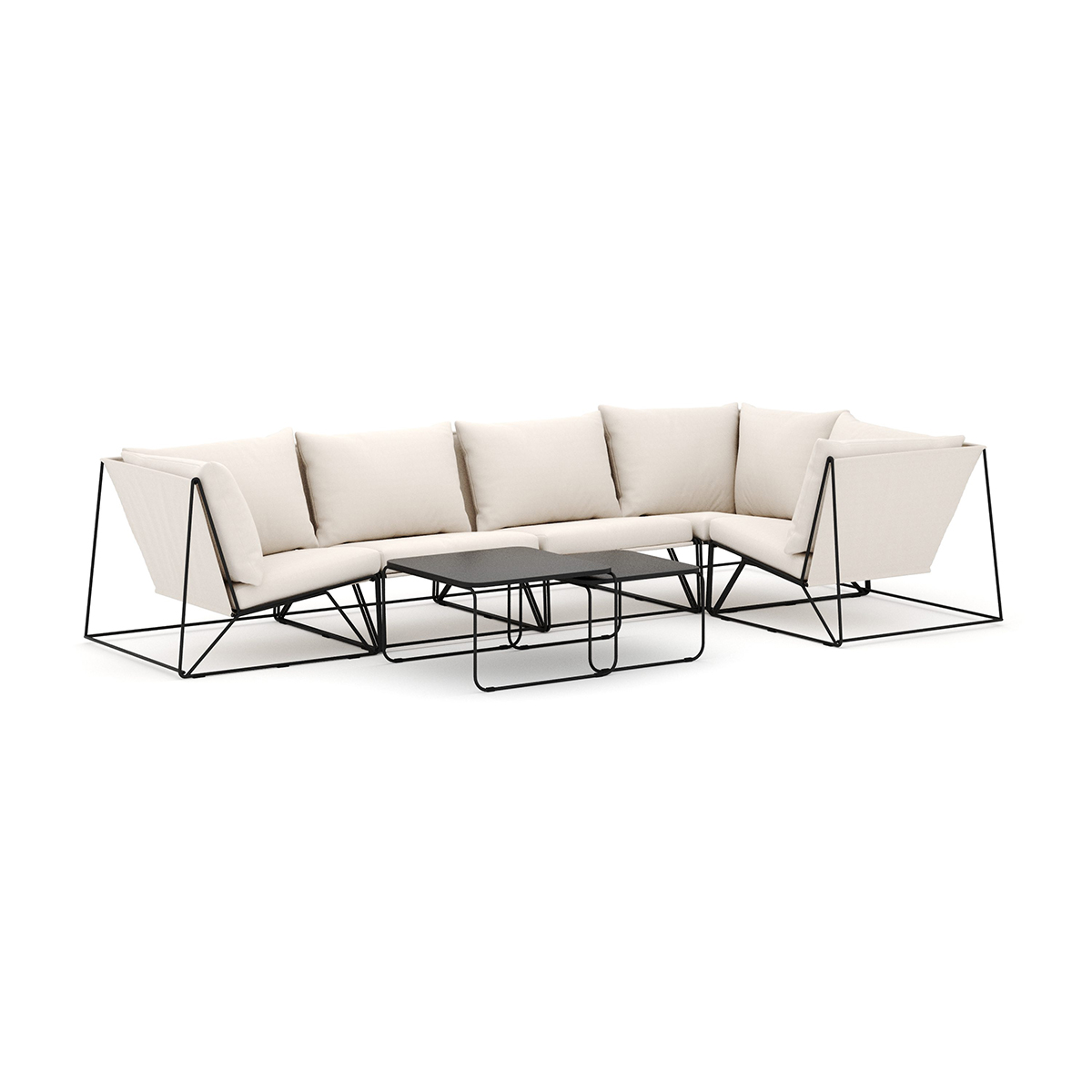 Loungesoffa Comfort Garden Usteryd utomhus hörnsoffa Schäslong 5-sits vändbar