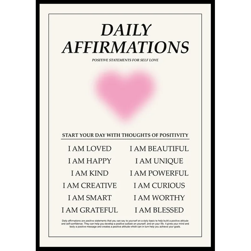 Poster Gallerix Daily Affirmations