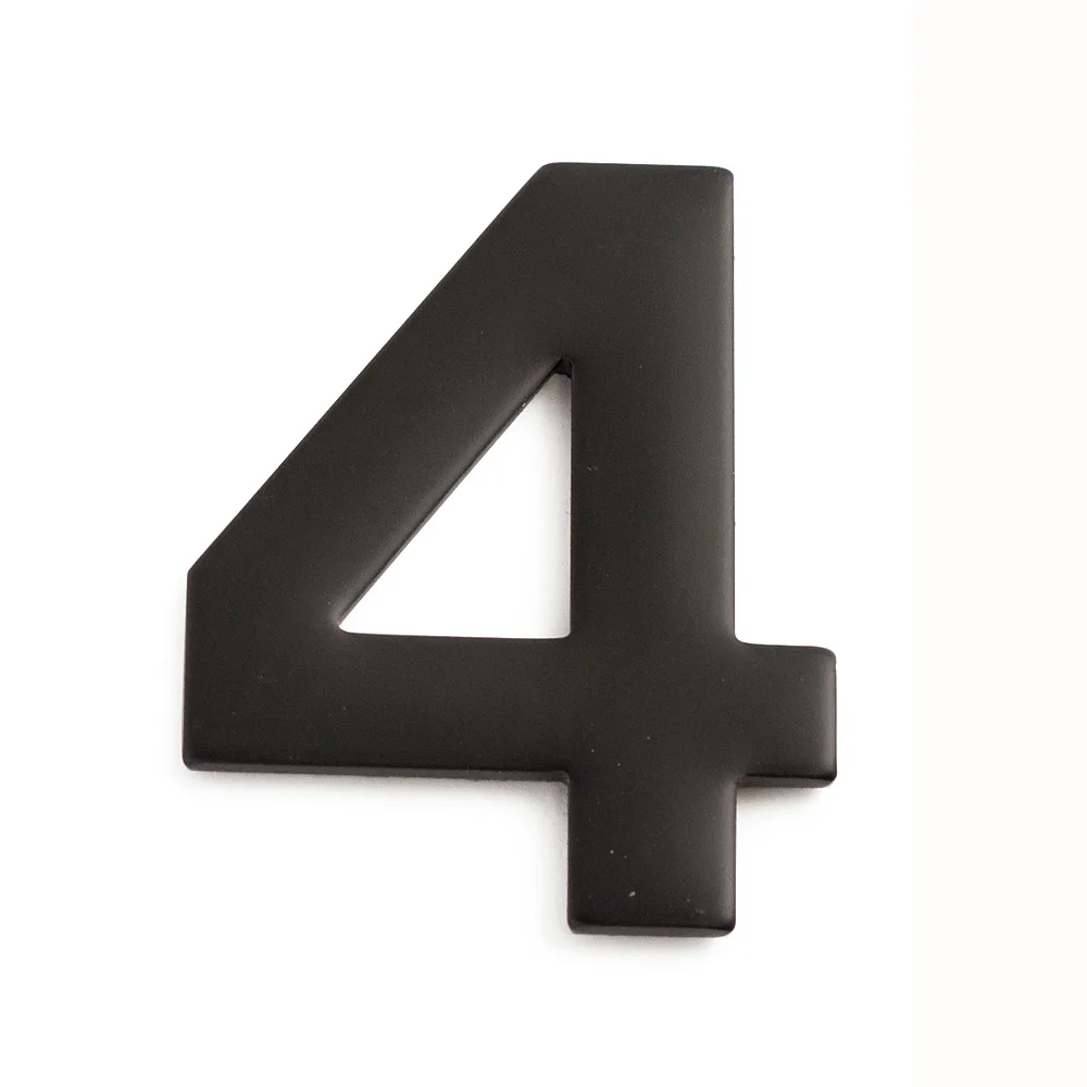 Brevlådenummer Habo Självhäftande Svart