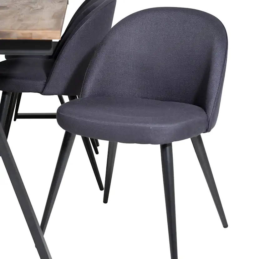 Matgrupp Venture Home Jane med 6 Valentina Stolar Polyestertyg