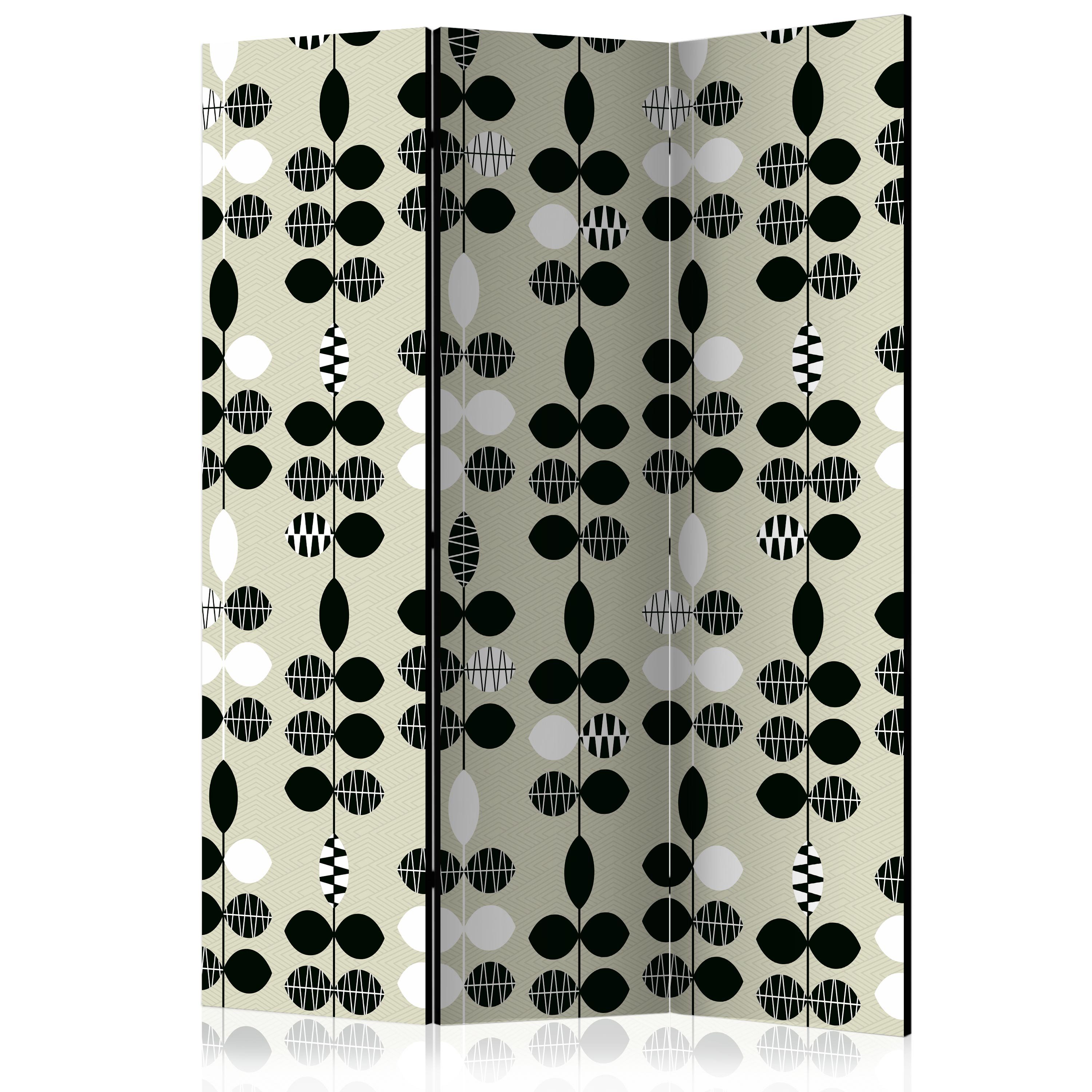 Rumsavdelare Arkiio Black And White Dots 135x172 cm