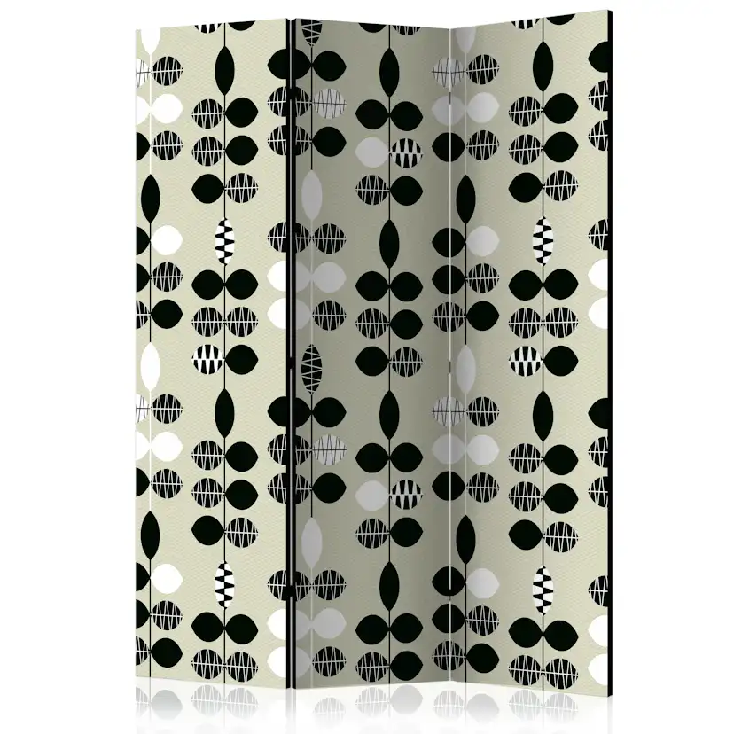 Rumsavdelare Arkiio Black And White Dots 135x172 cm