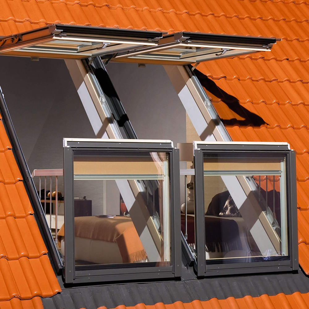 Balkongfönster Fakro Premium 3-Glas Balkongfönster FGH-V P5
