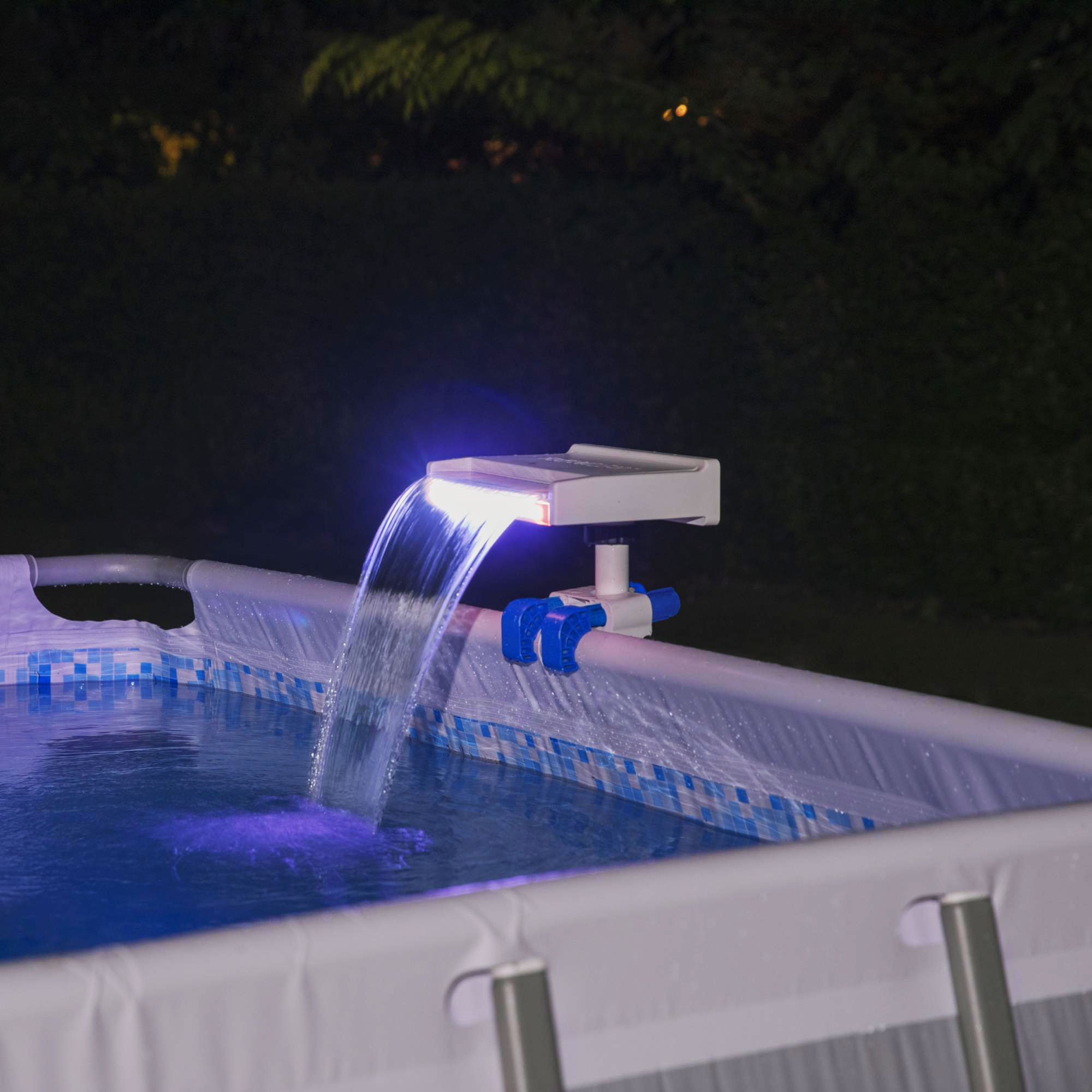 Vattenfall Bestway LED Sladdlös Poolbelysning med Avtagbar Lampa