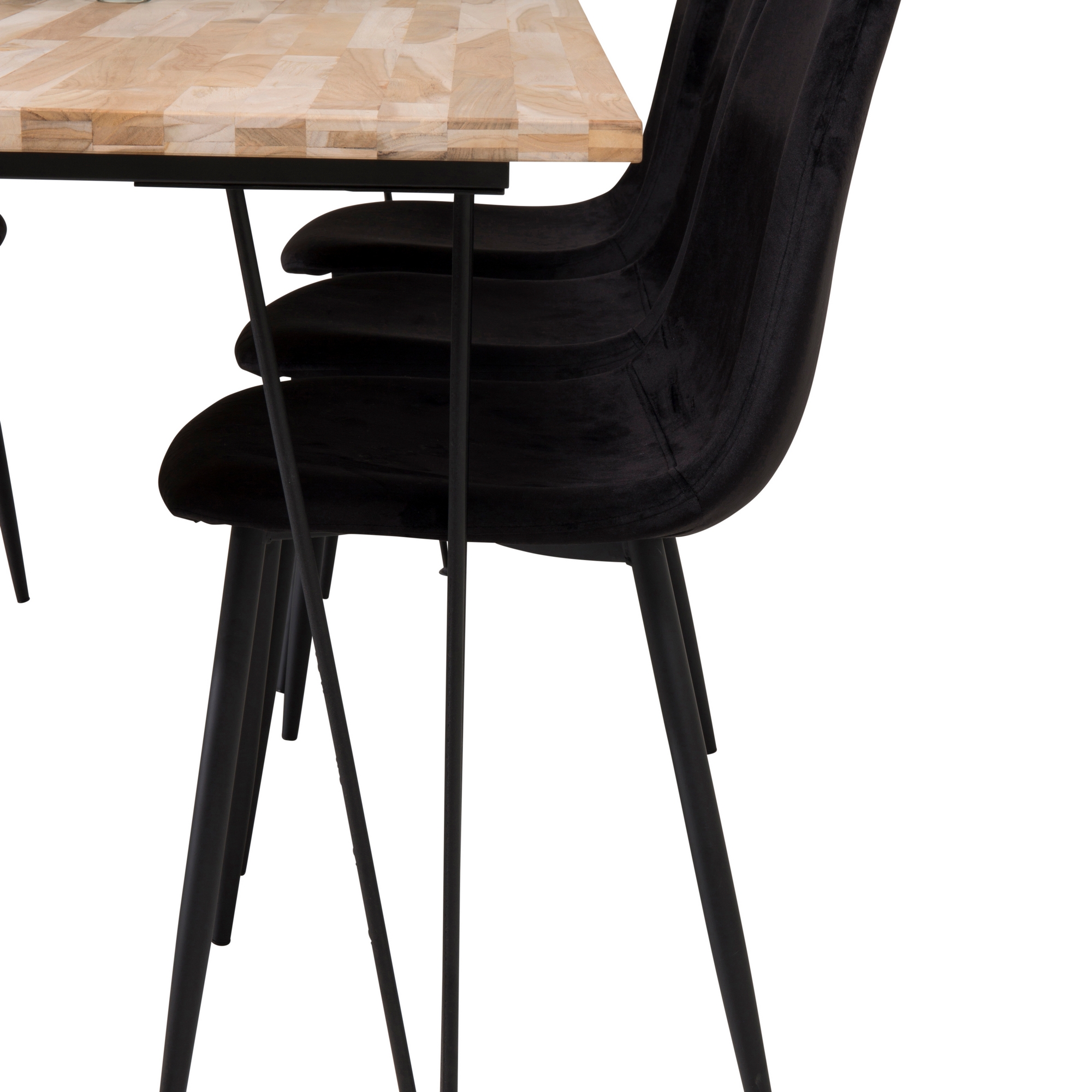 Matgrupp Venture Home Bim med 6 Pobbie Stolar Sammet