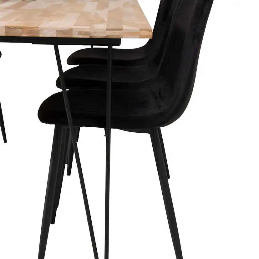 Matgrupp Venture Home Bim med 6 Pobbie Stolar Sammet