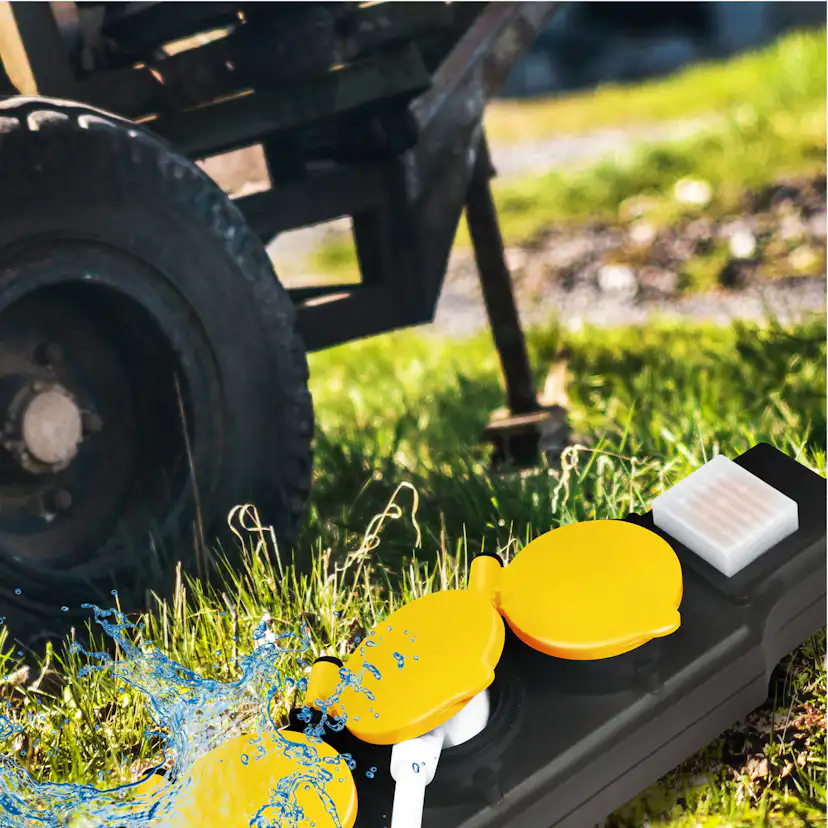 Grenuttag 3-vägs LogiLink Utomhusbruk Med Brytare IP44