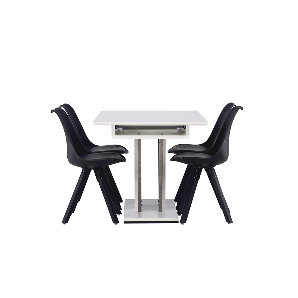 Matgrupp Venture Home Disa med 4 Zeno Stolar