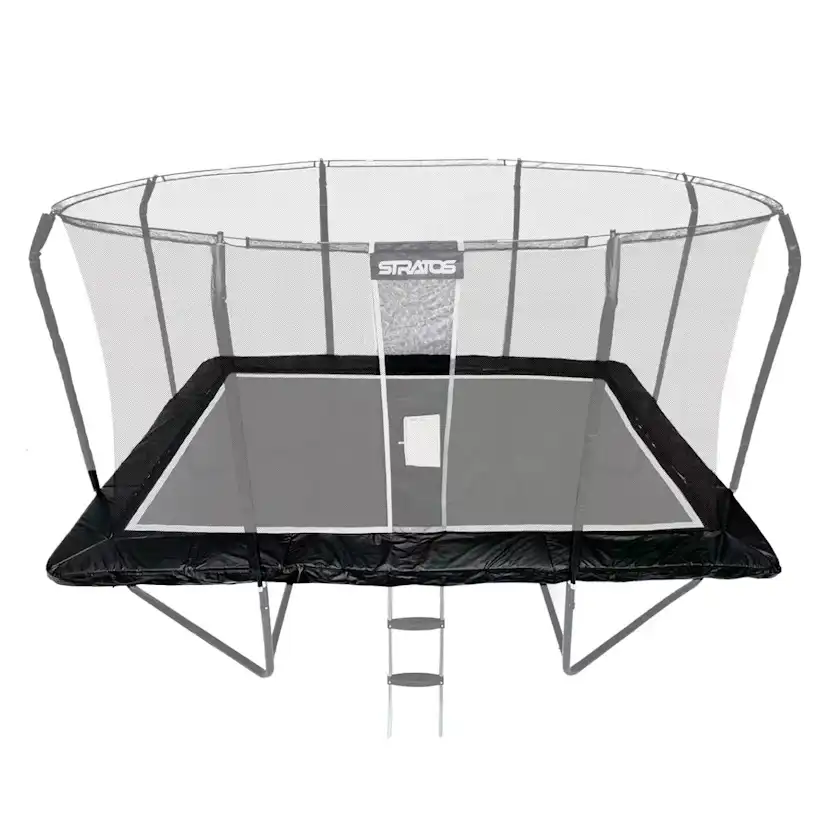 Kantskydd Stratos till Rektangulär Studsmatta 277x477 cm Premium Black Line