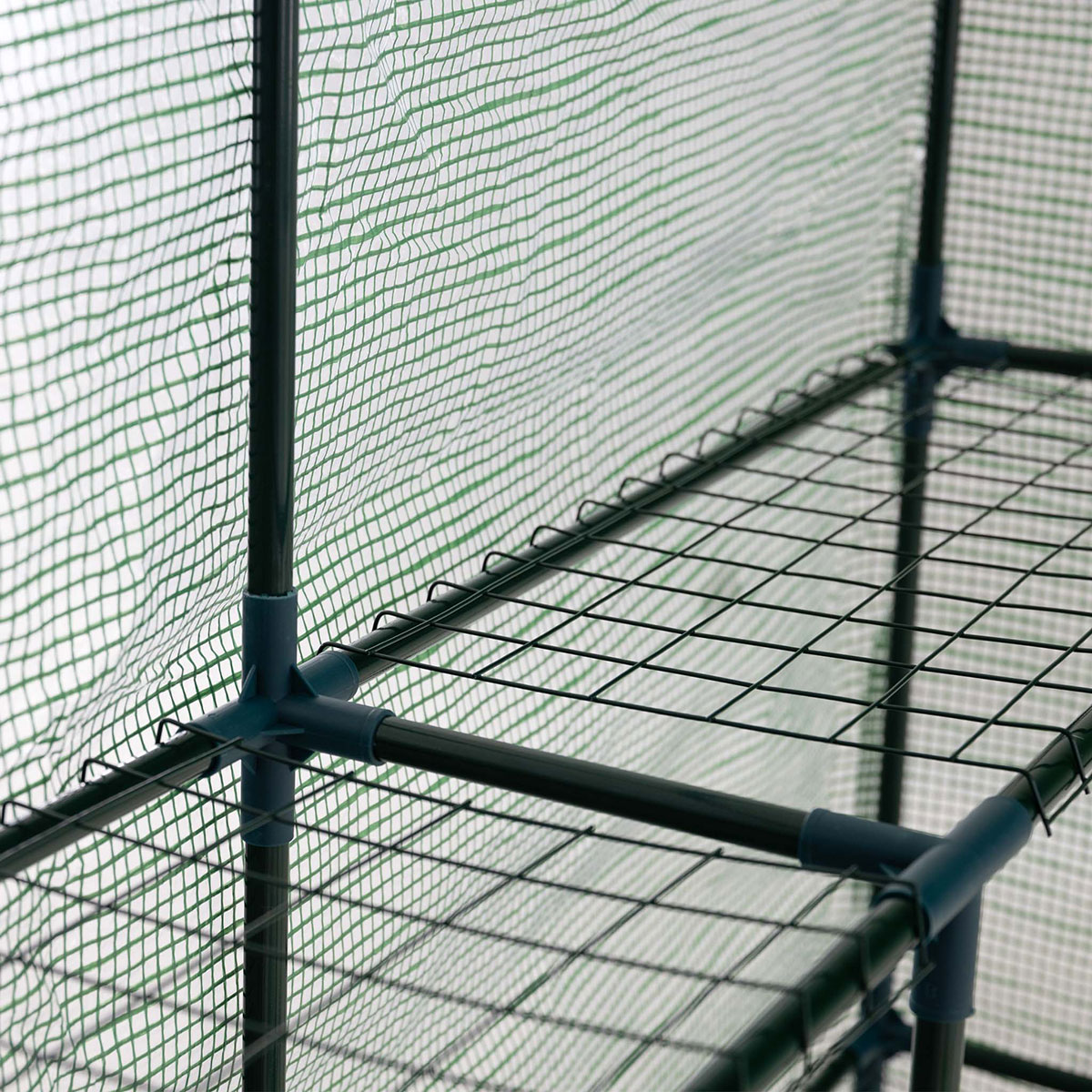 Växthus Metalcraft 2,04 kvm Grön Kvadrat