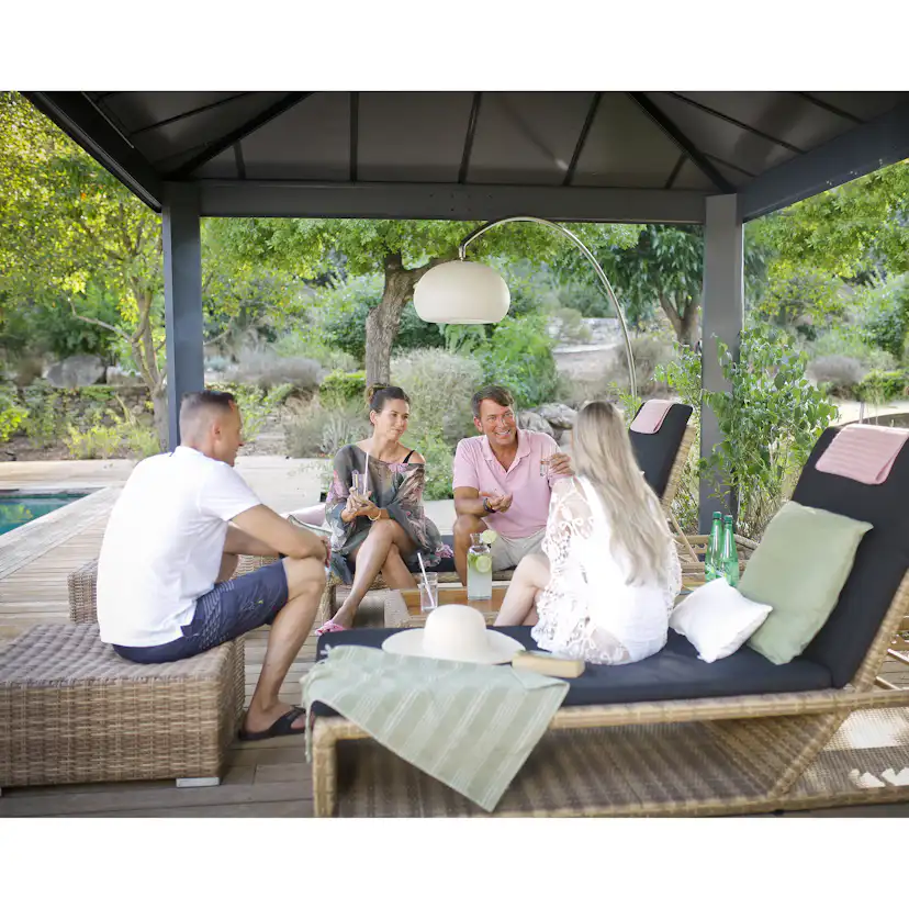 Canopia Dallas Hardtop Aluminium Paviljong För Hela Säsongen