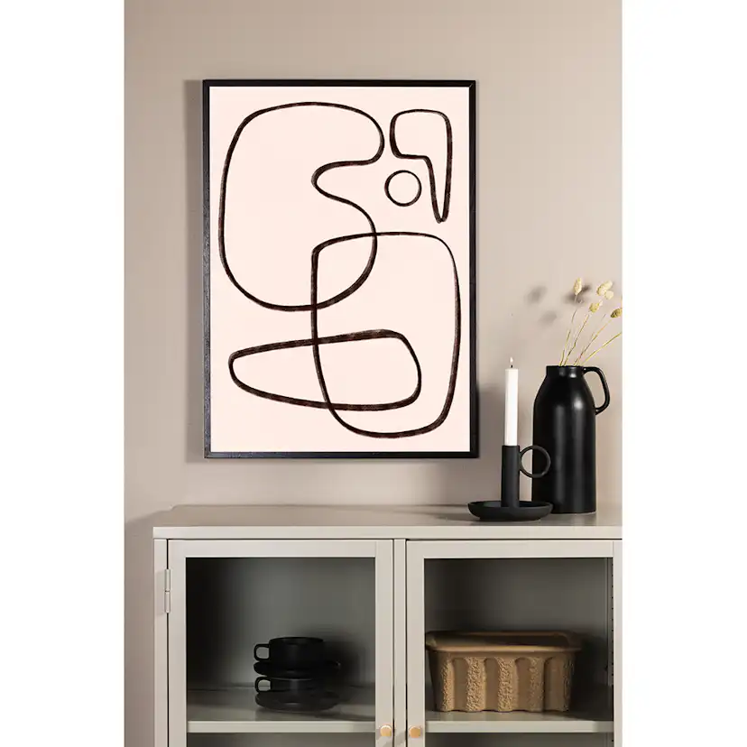 Posters Venture Home Line Art Vit/svart