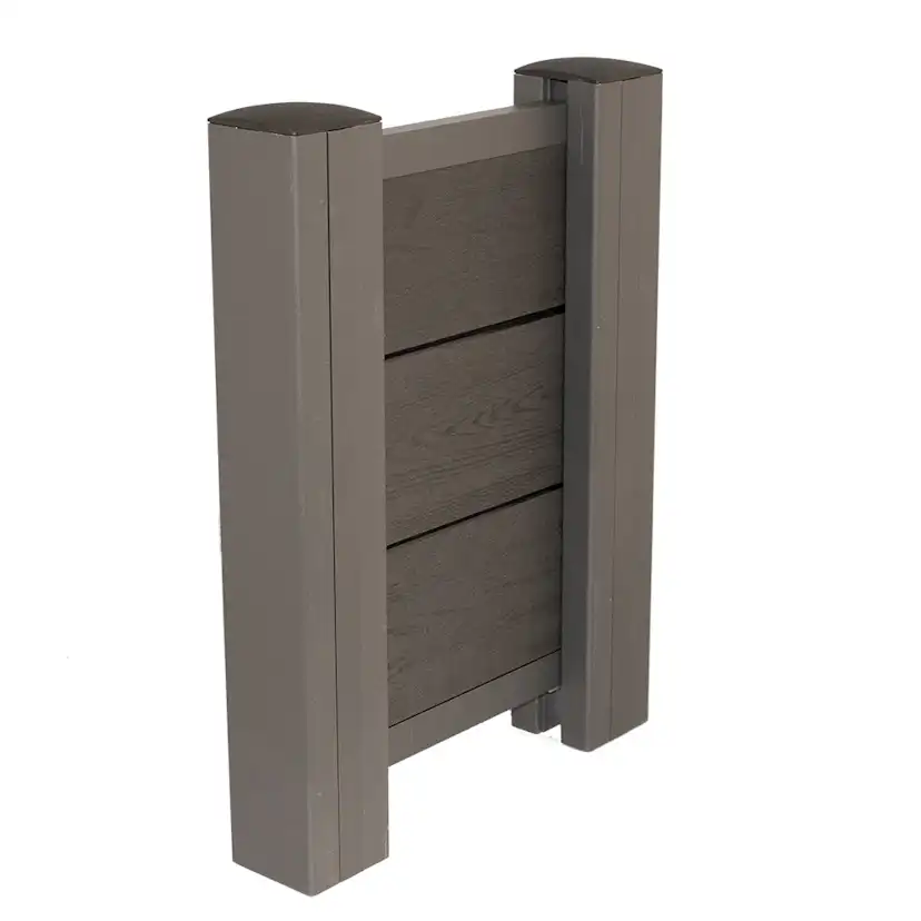 Staketset Hortus Komposit Trälook Höjd 172,7 cm