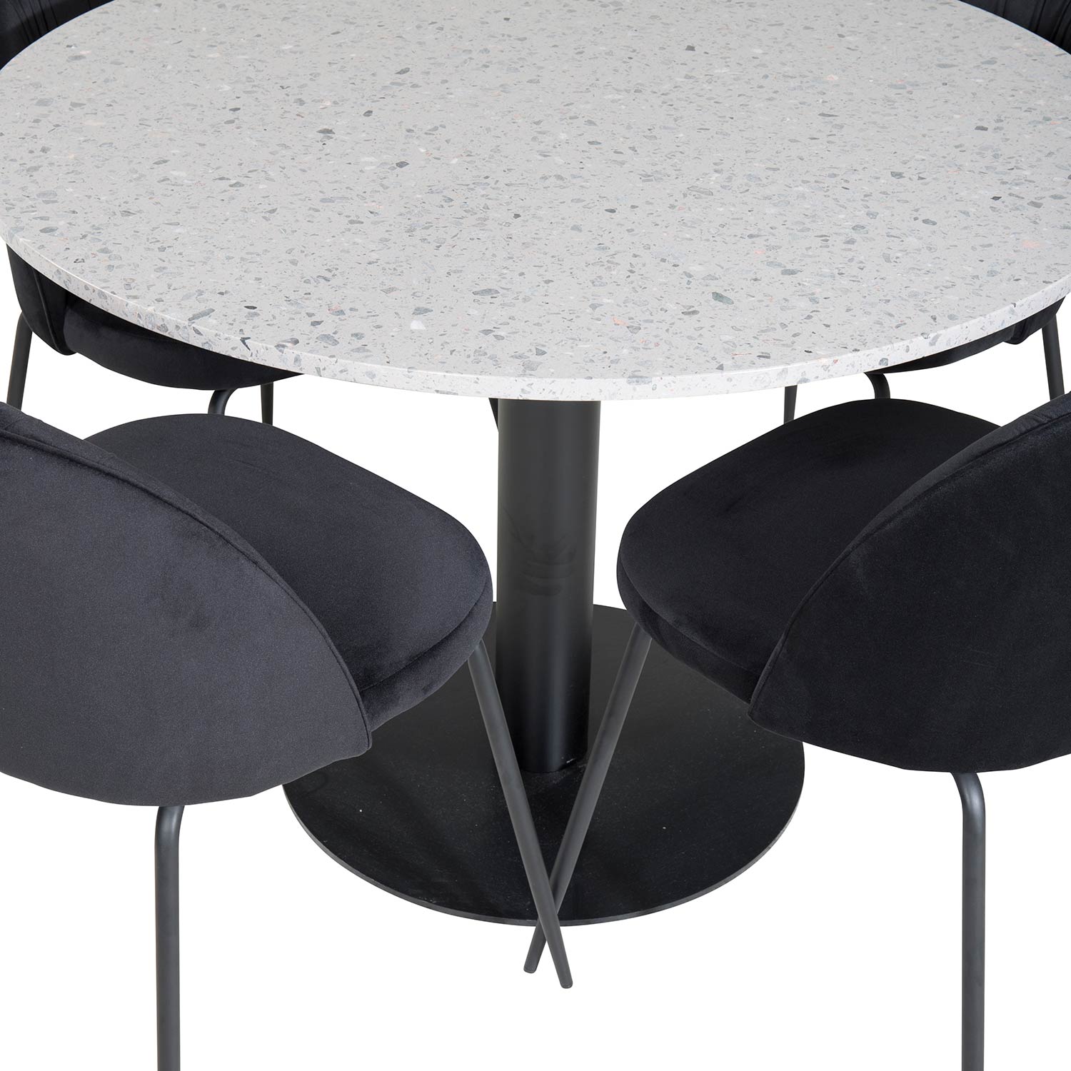 Matgrupp Venture Home Roxanna med 4 Wrigley Stolar Runt