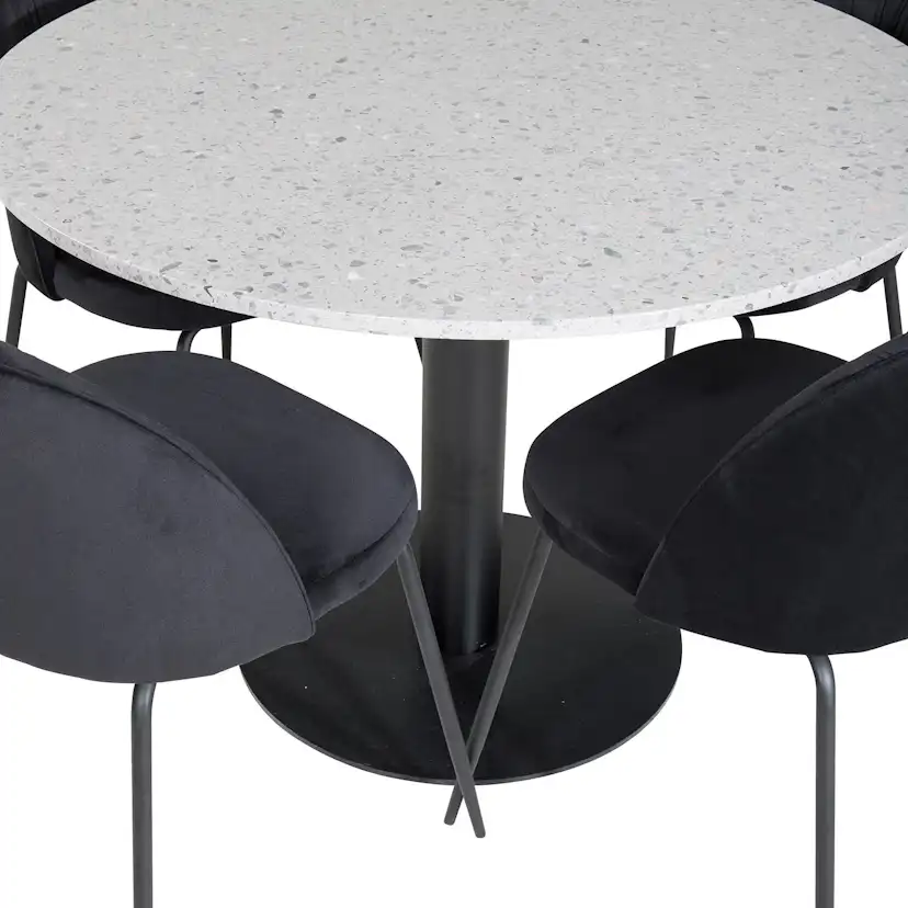 Matgrupp Venture Home Roxanna med 4 Wrigley Stolar Runt