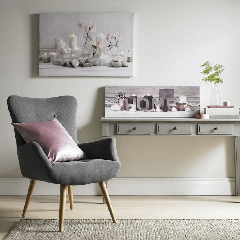 Tavla Art for the Home LED Home Beige