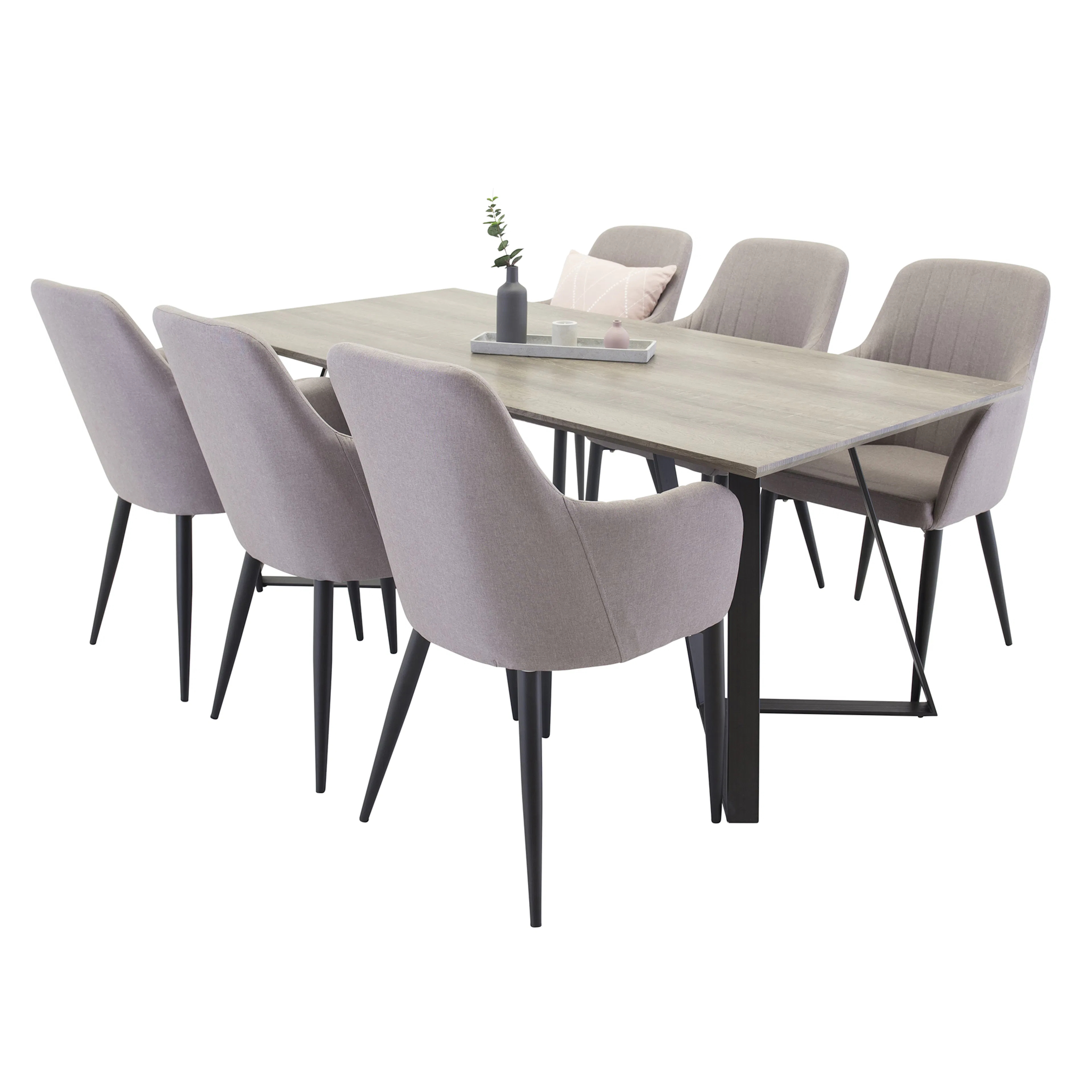 Matgrupp Venture Home Madde med 6 Corina Stolar Polyester