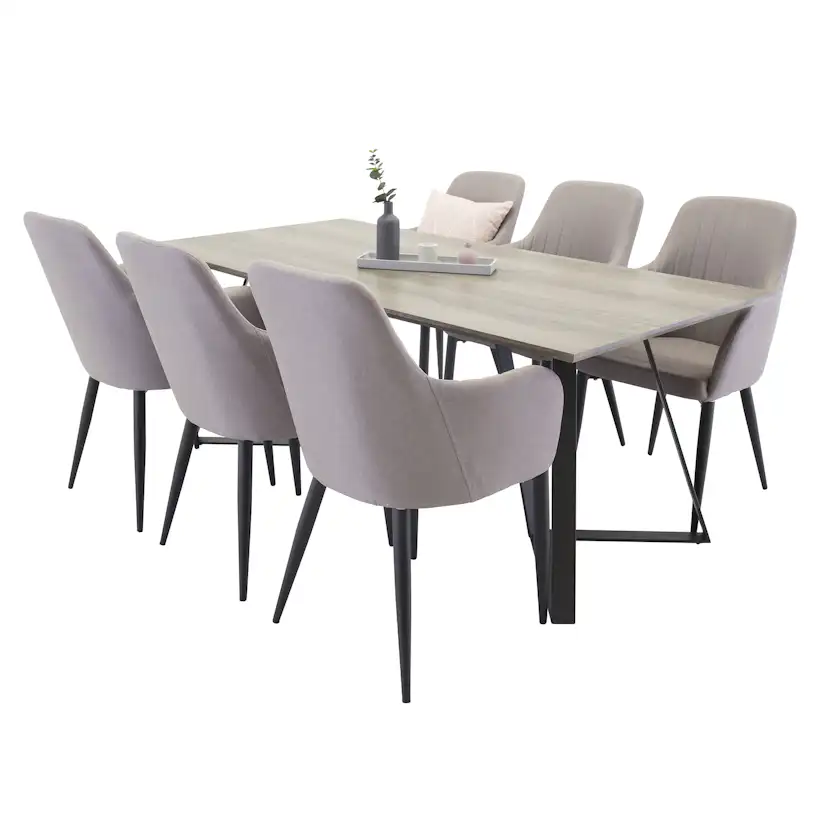 Matgrupp Venture Home Madde med 6 Corina Stolar Polyester