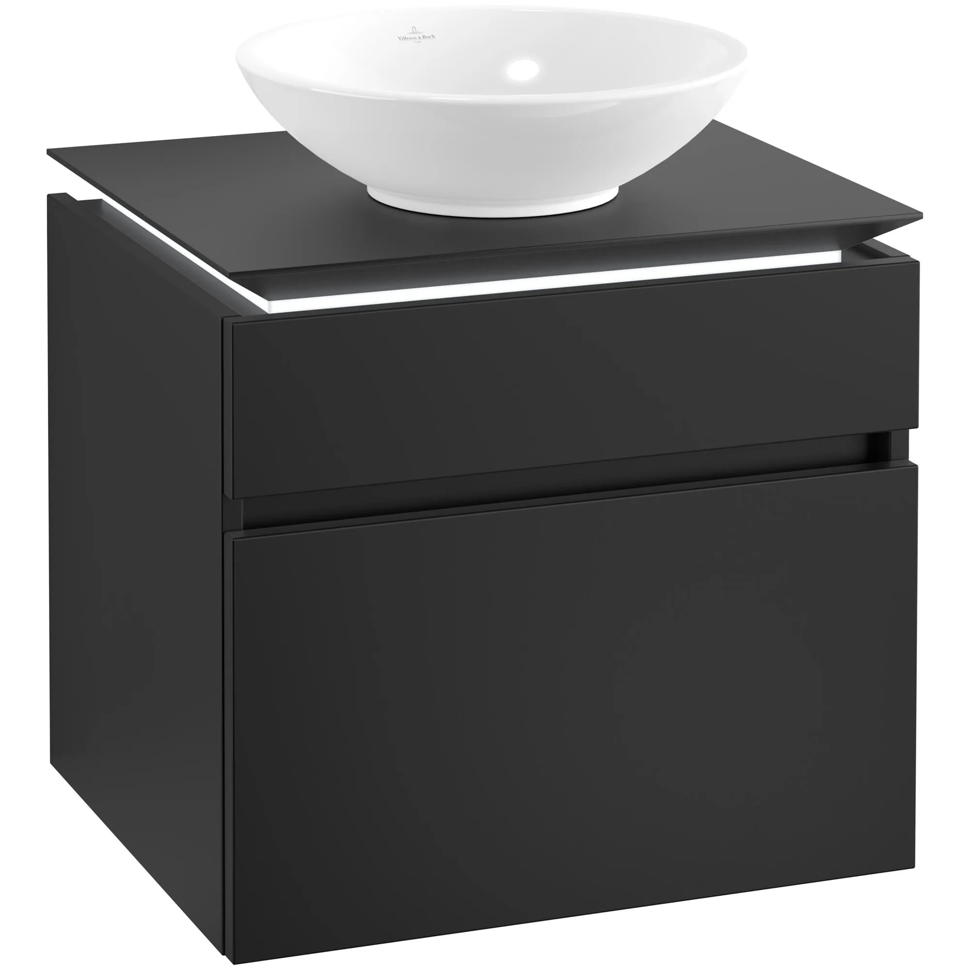 Tvättställsskåp Villeroy & Boch Legato 600 med 2 Lådor för Ytmonterat Tvättställ