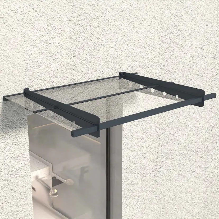 Entrétak Fornorth Modern Aluminium/Akryl 120x80 cm Väderbeständig