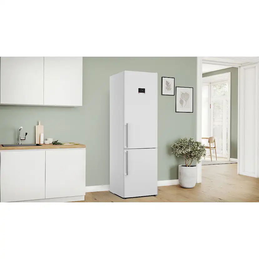 Kombiskåp Kyl/Frys BOSCH 2 st KGN397WCT Serie 4 Vit NoFrost och VitaFresh