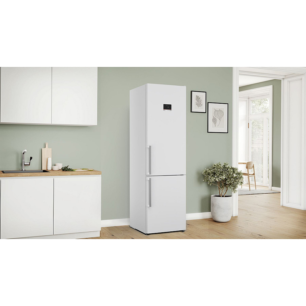 Kombiskåp Kyl/Frys Bosch 2 st KGN397WCT Serie 4 Vit NoFrost och VitaFresh