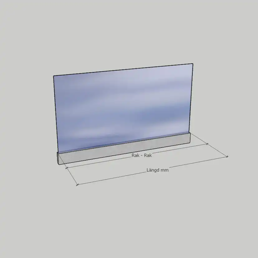 Glasräcke Novoroom Stolpfritt