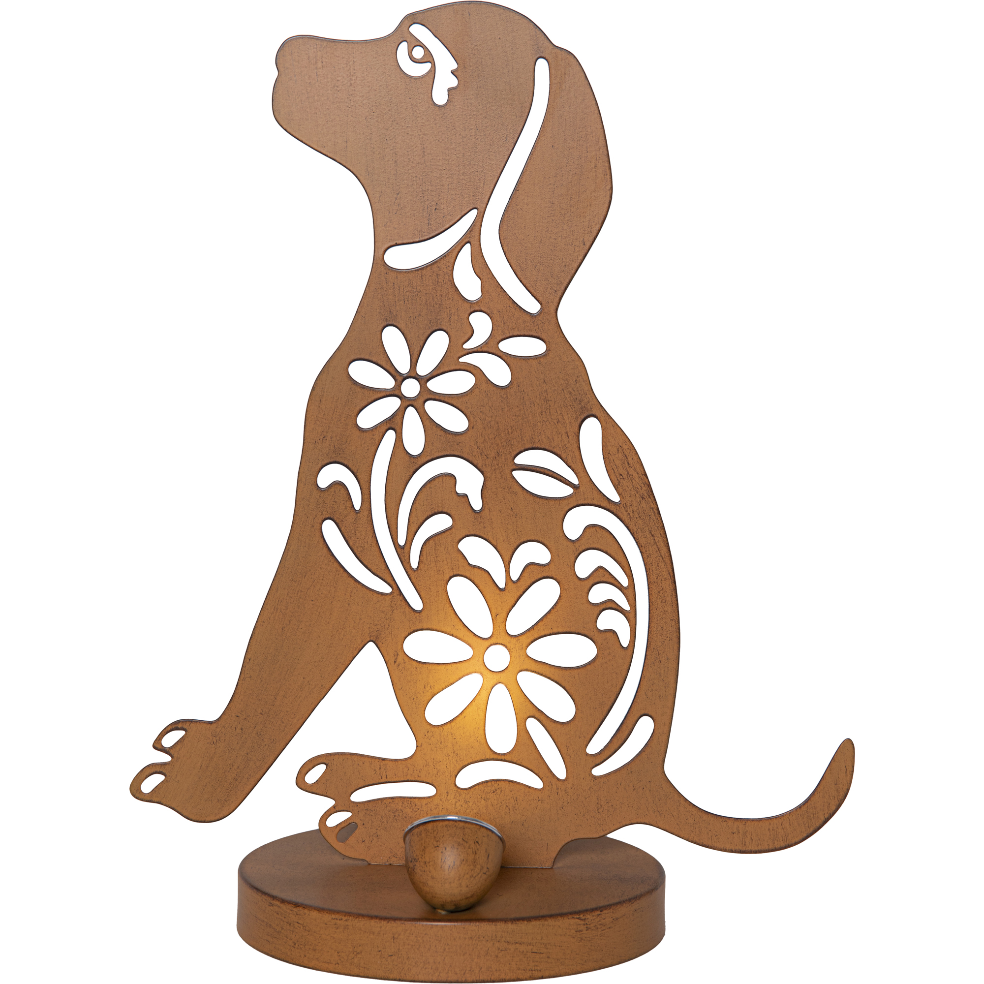 Solcellsdekoration Star Trading Oxidog Rost 33 cm