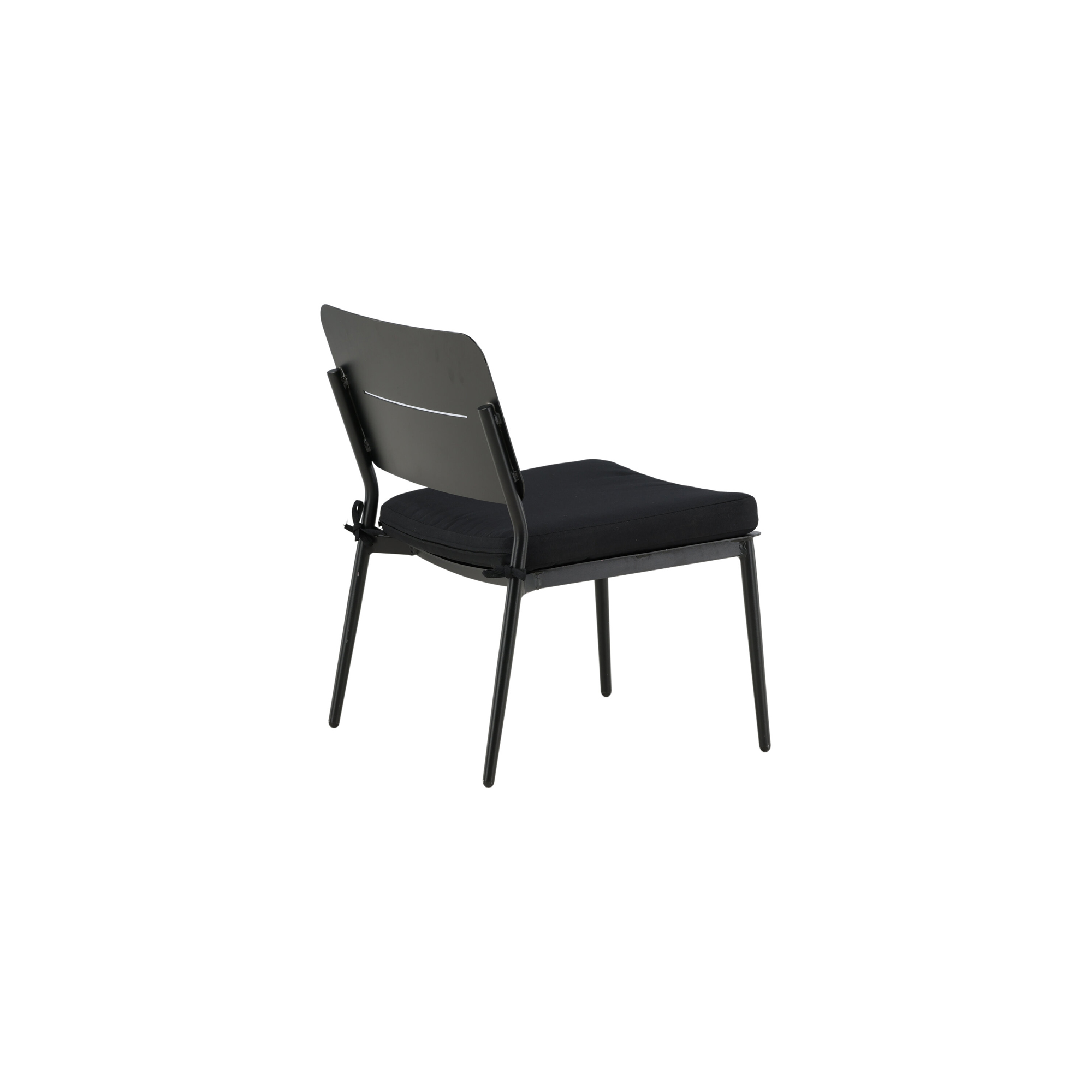 Lina lounge Chair - Black / Black Cushion Svart