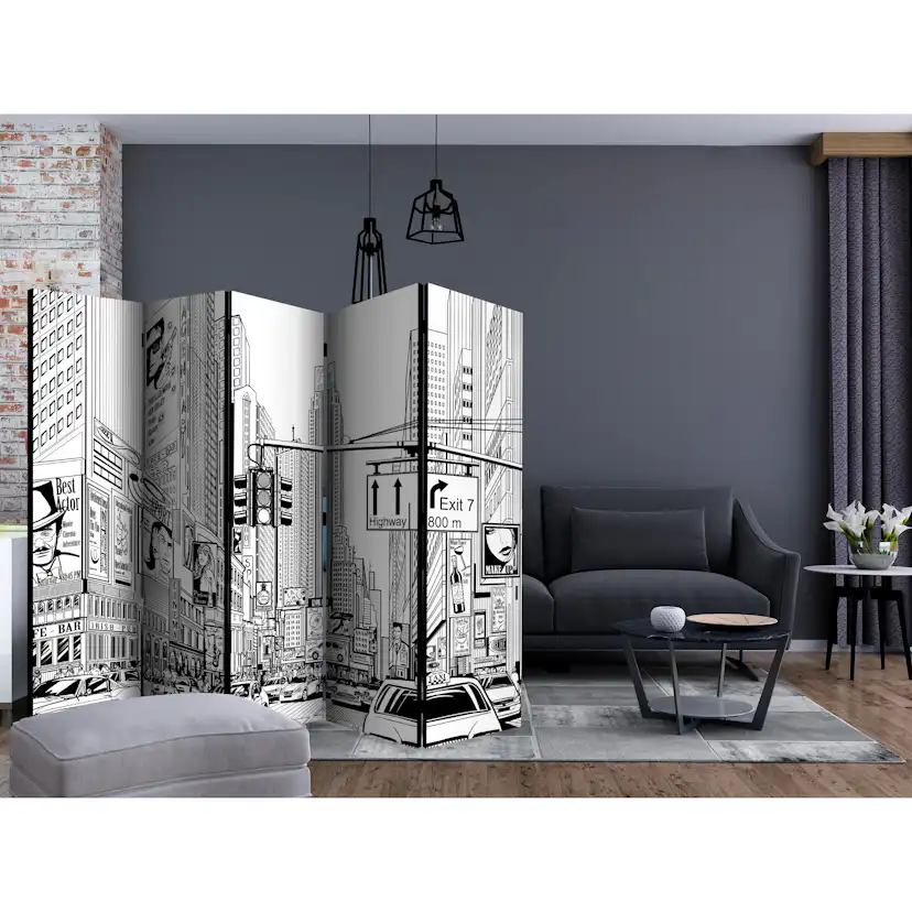 Rumsavdelare Arkiio Street in New York City II 225x172 cm