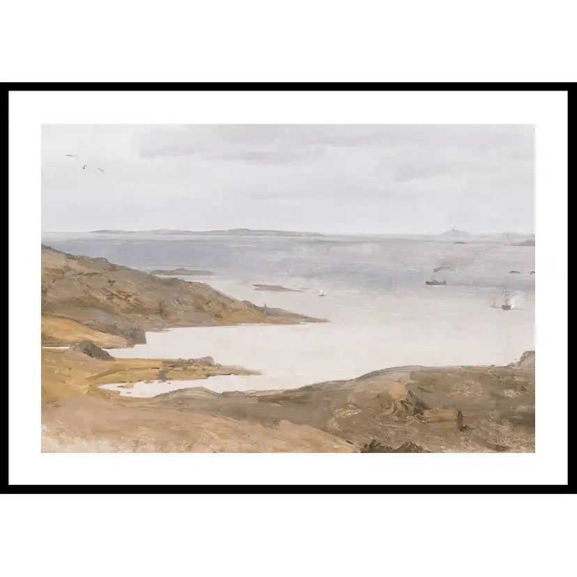 Motif From Bohuslän By Andreas Achenbach 30x40 30x40 cm
