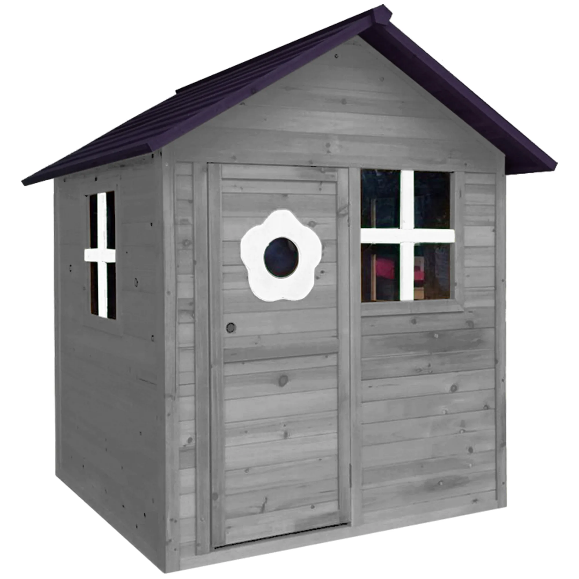 Lekstuga Nordic Play Grå/Svart 158x148x132 Cm