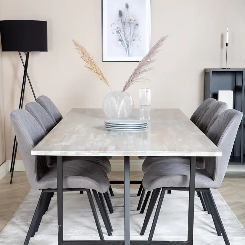 Matgrupp Venture Home Jenni med 6 Geneva Stolar