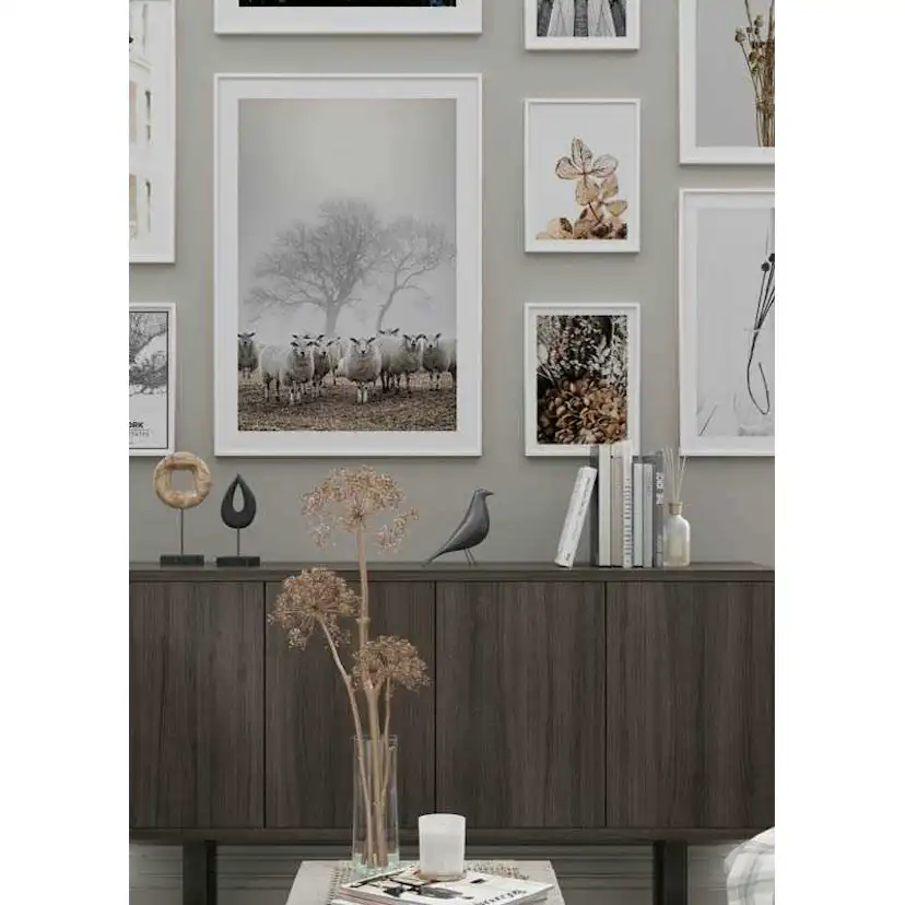 Poster Gallerix Sheep In Fog