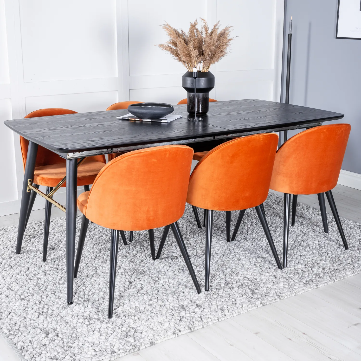 Svart/Orange