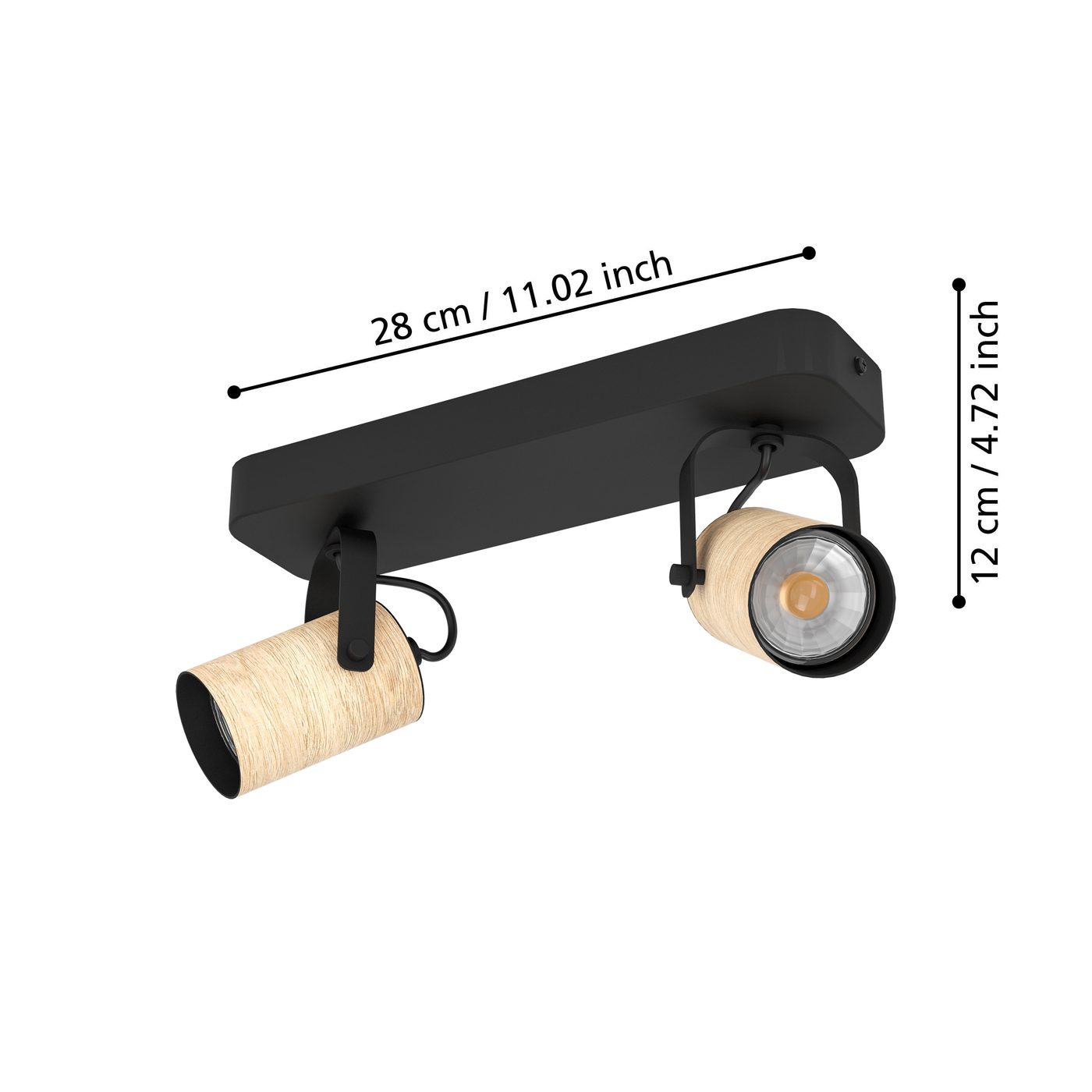 Spotlight Eglo Cayuca med 2 Lampor